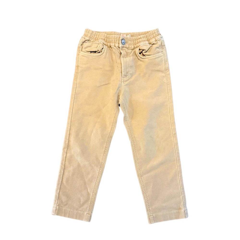 Faherty boys stretch terry khaki pants size 5 in excellent used condition
